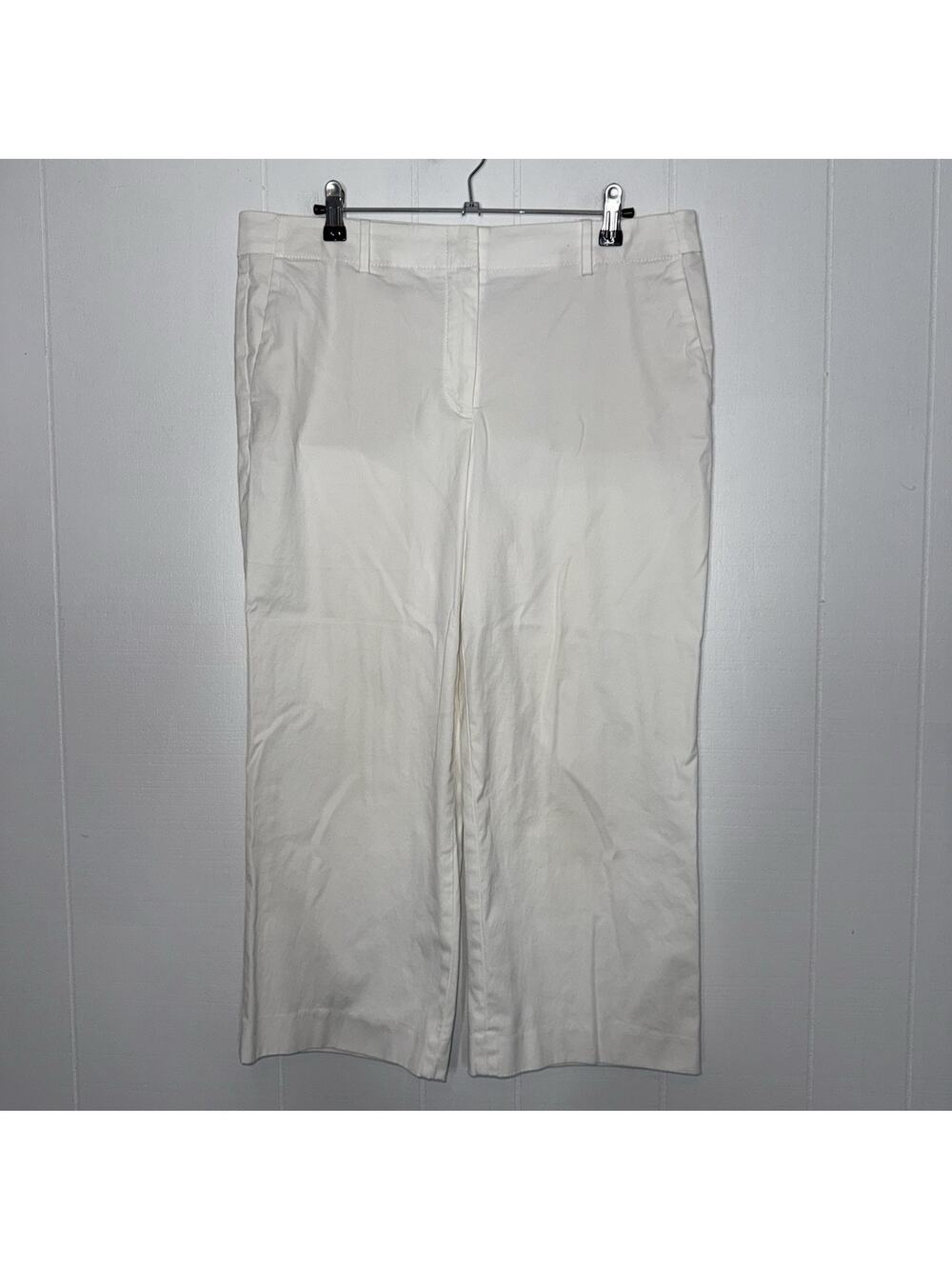 Talbots Women’s Chelsea Crop Pants White Size 12